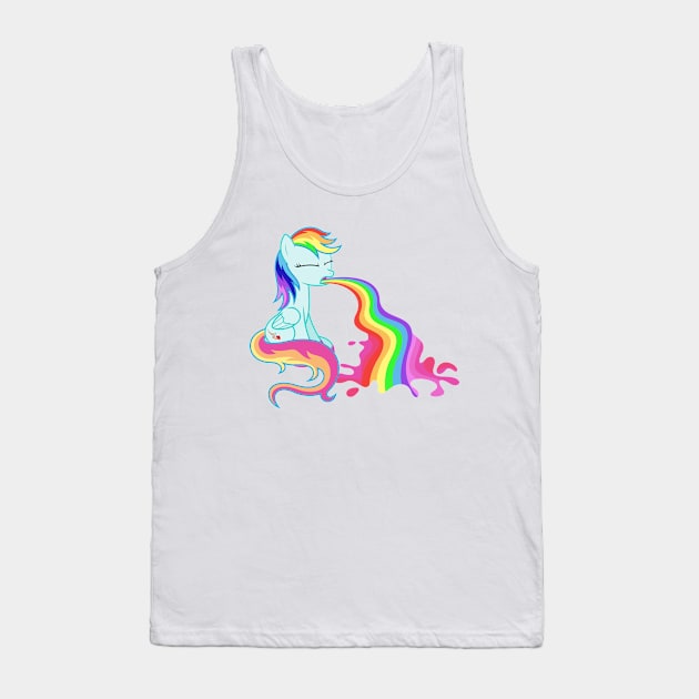 Pegasus Puking Rainbows Tank Top by Starponys